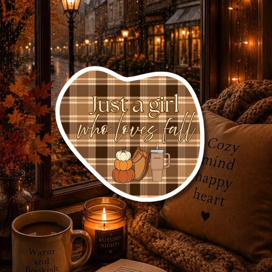 Sticker - Just a Girl who Loves Fall