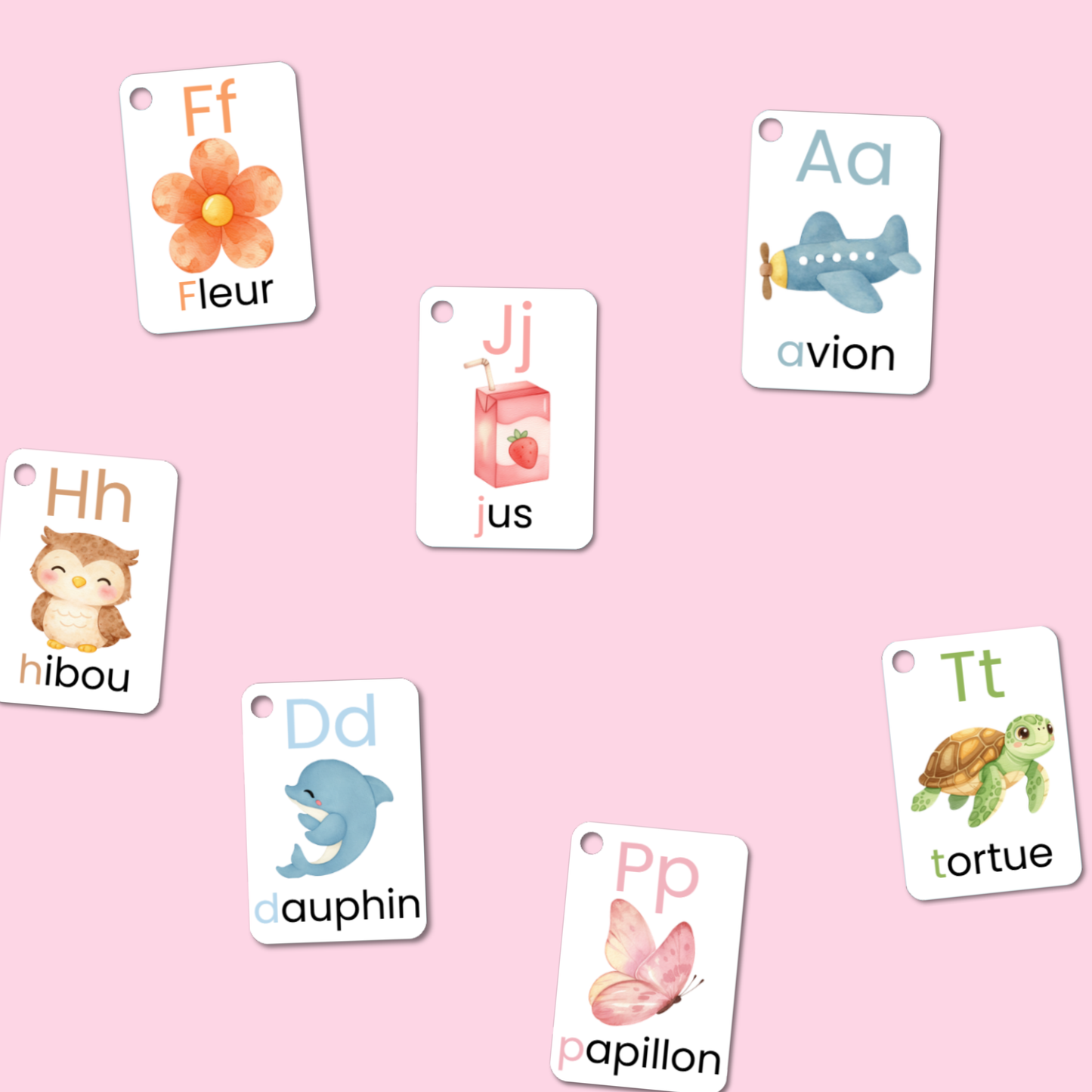 Cartes Alphabet éducatives – Premières lettres et vocabulaire (2 ans et +)