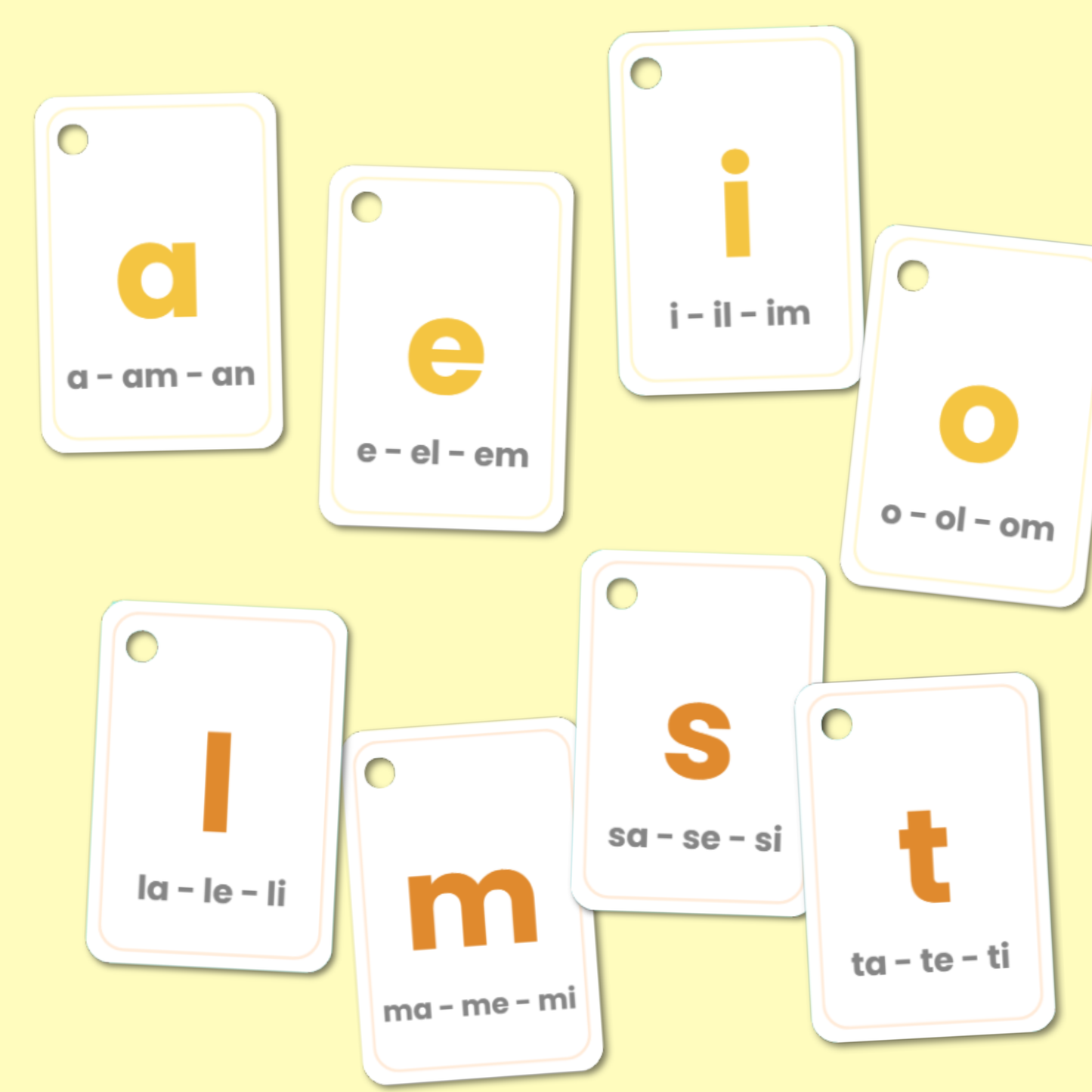 Cartes Lettres Débutantes éducatives – Lire ses premières syllabes et mots (4–7 ans)