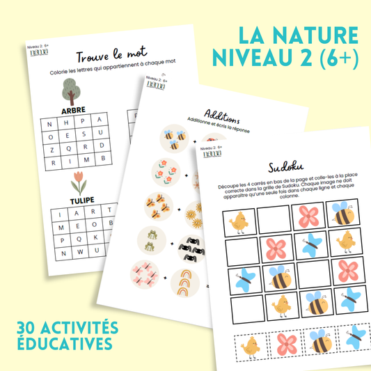 Activités éducatives – La Nature | 30 activités amusantes (6 ans et +)