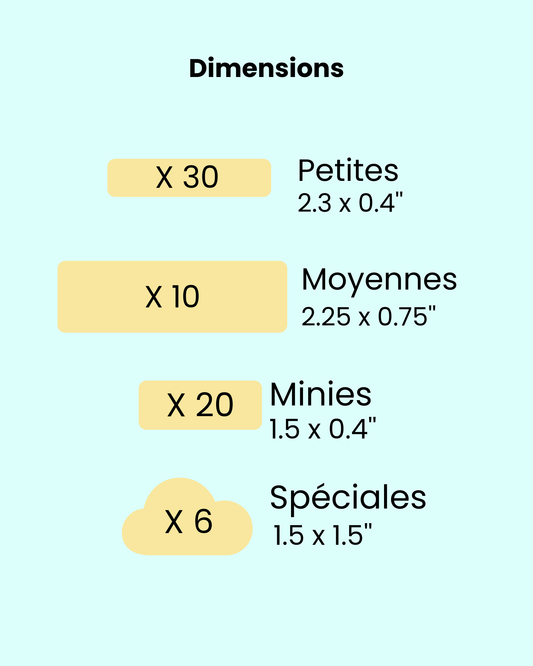 Étiquettes Scolaires - 100% Personnalisées