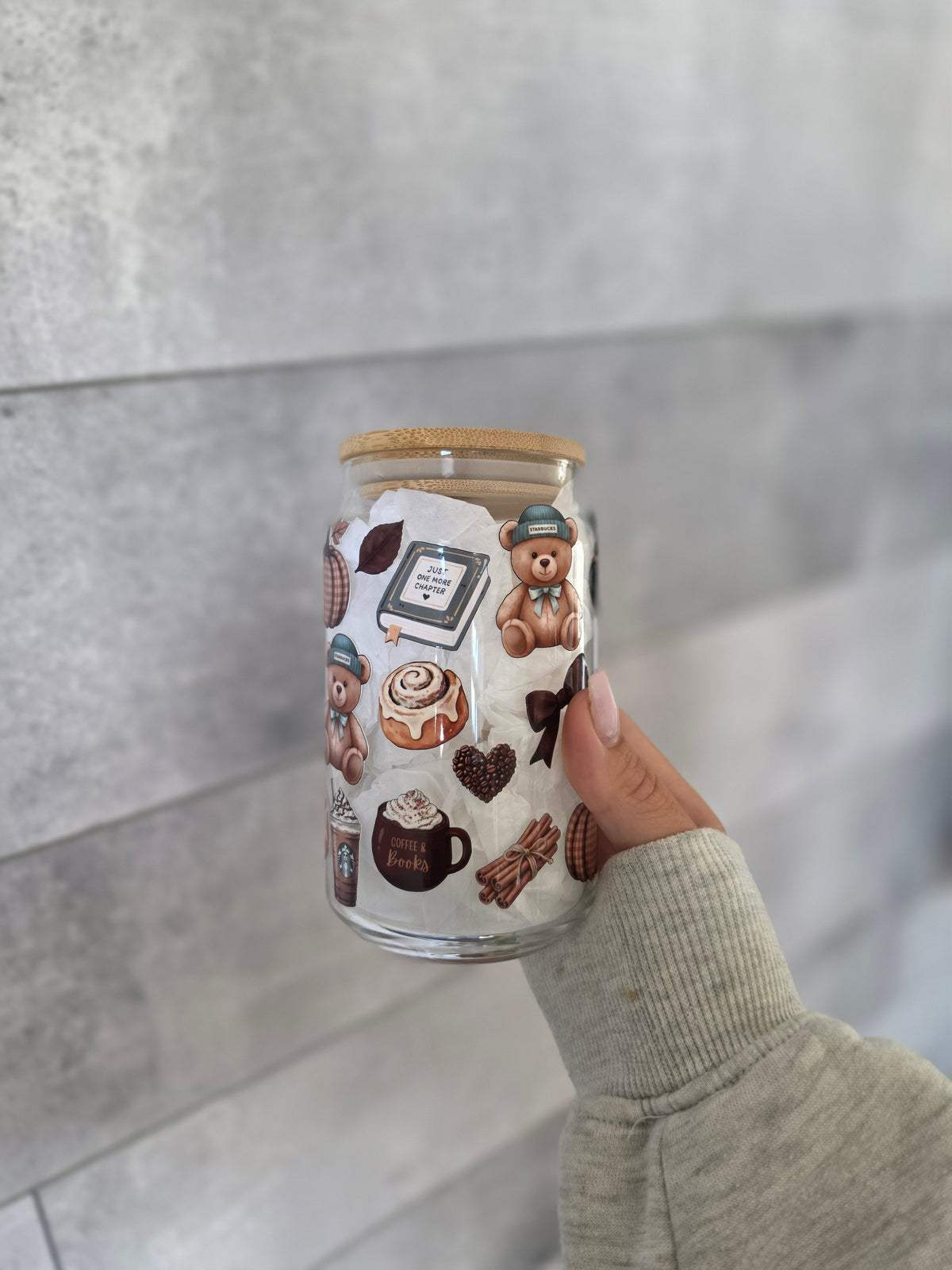 Tasse en verre 16oz - Cozy Starbucks