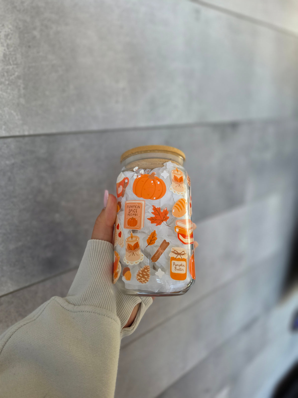 Tasse en verre 16oz - Pumpkin Spice