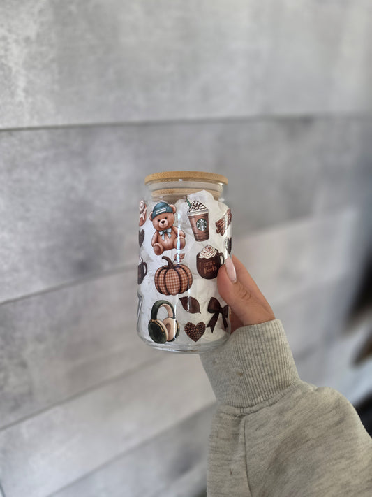 Tasse en verre 16oz - Cozy Starbucks