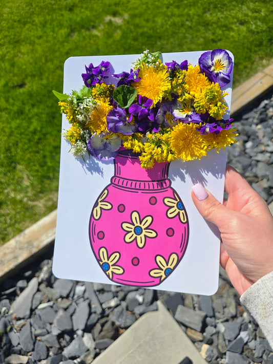 Chasse aux Fleurs - Vase Rose