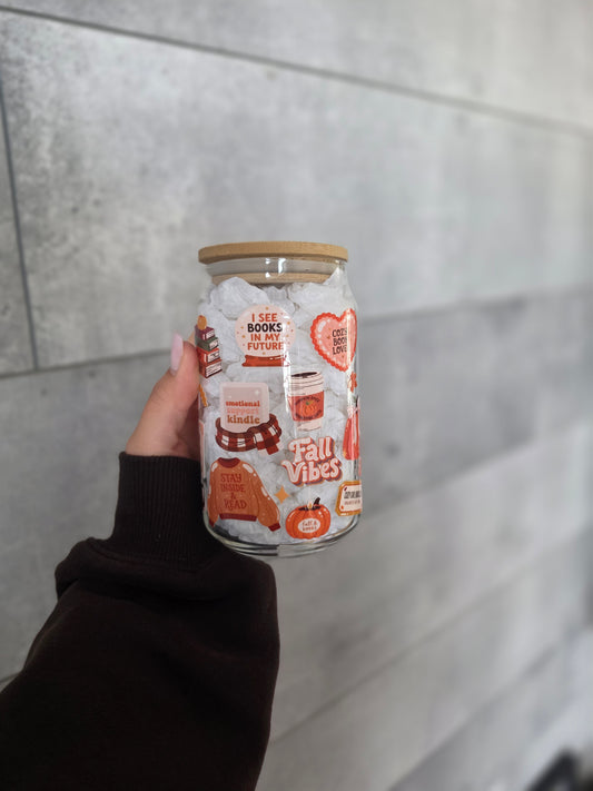 Tasse en verre 16oz - Cozy Fall Vibes