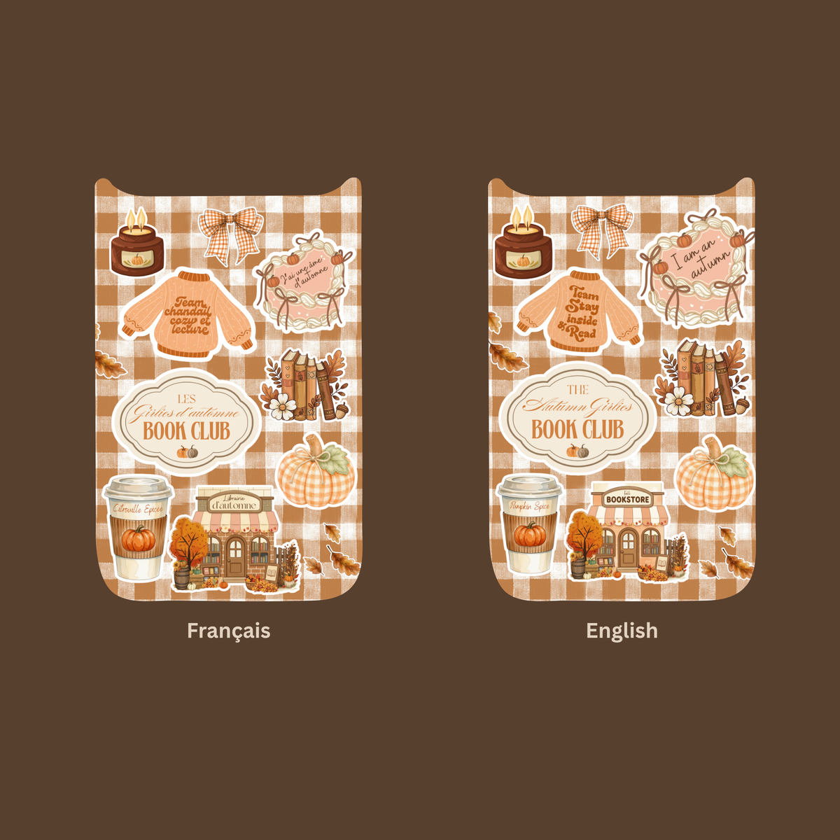 Phone Insert - Autumn Cozy Collage - (EN/FR)