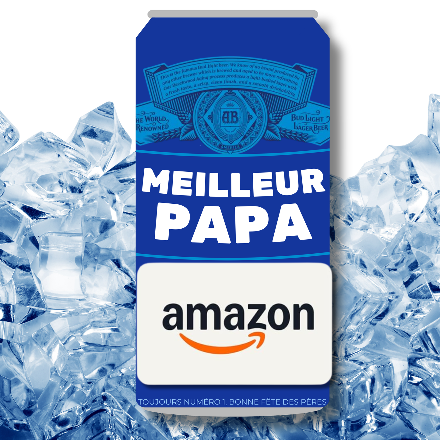 Carton de présentation pour carte cadeau - Bière Bud Light