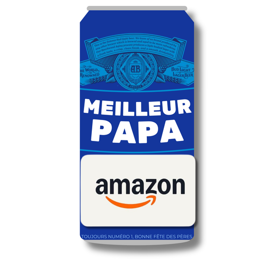Carton de présentation pour carte cadeau - Bière Bud Light