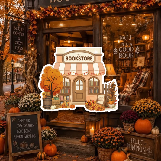 Sticker - Fall Bookstore