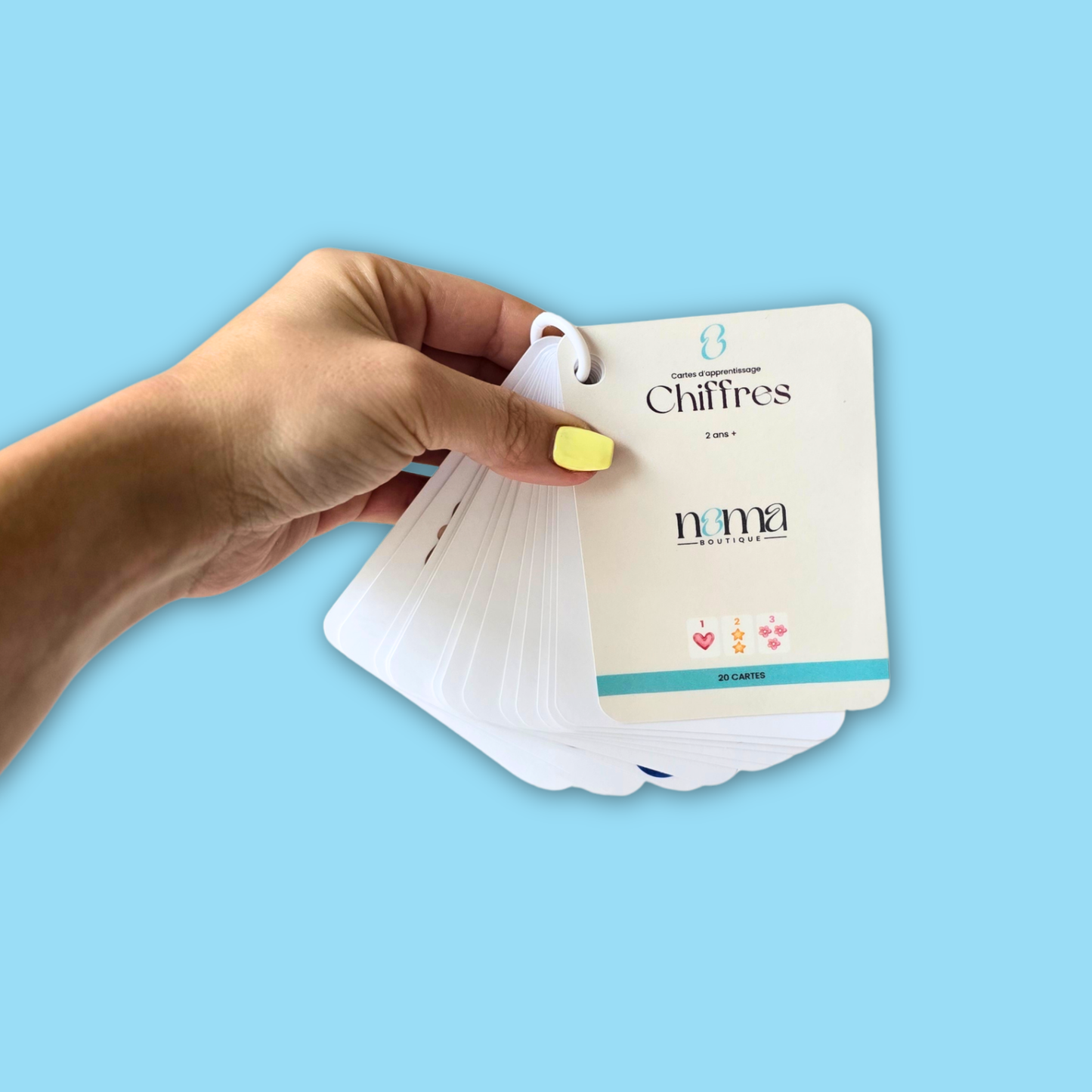 Cartes Chiffres éducatives – Découvrir les nombres et les quantités (2 ans et +)