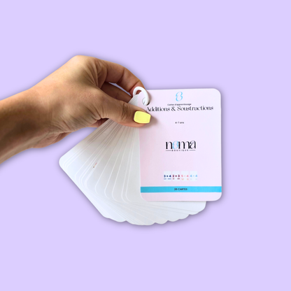 Cartes Additions & Soustractions éducatives – Premiers calculs en s’amusant (4–7 ans)