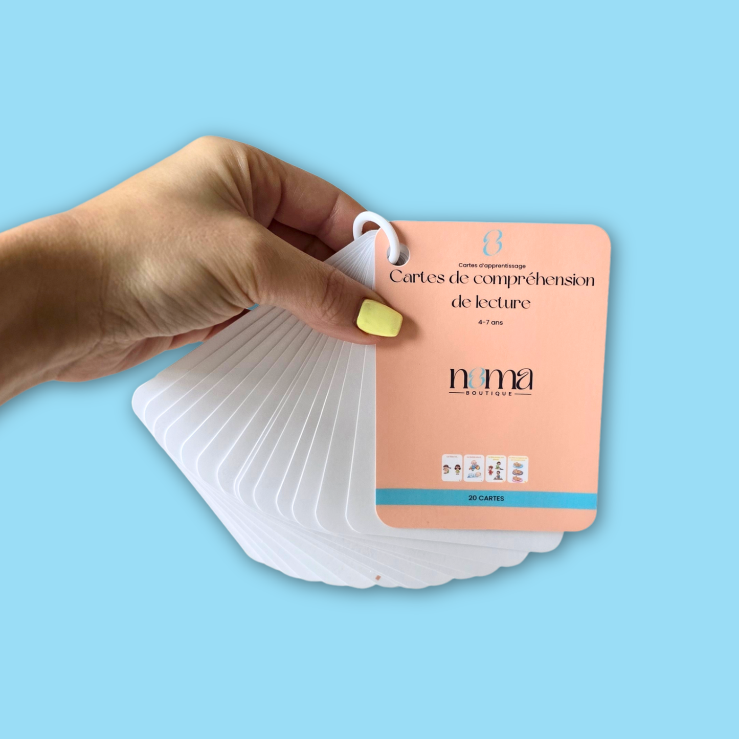 Cartes Compréhension de Lecture éducatives – Comprendre ce que l’on lit (4–7 ans)