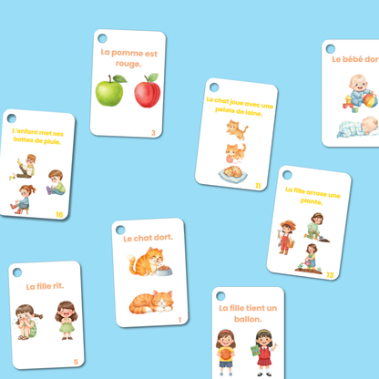 Cartes Compréhension de Lecture éducatives – Comprendre ce que l’on lit (4–7 ans)