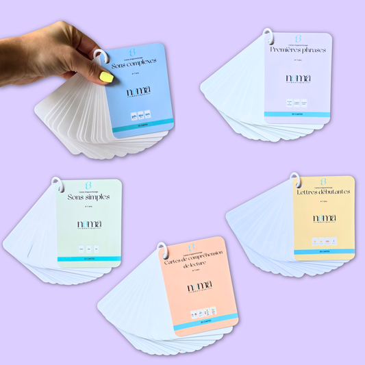 Ensemble complet de cartes de lecture – Apprendre à lire étape par étape (4–7 ans)