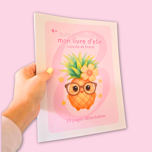 Bloc de coloriages d'été (4+)