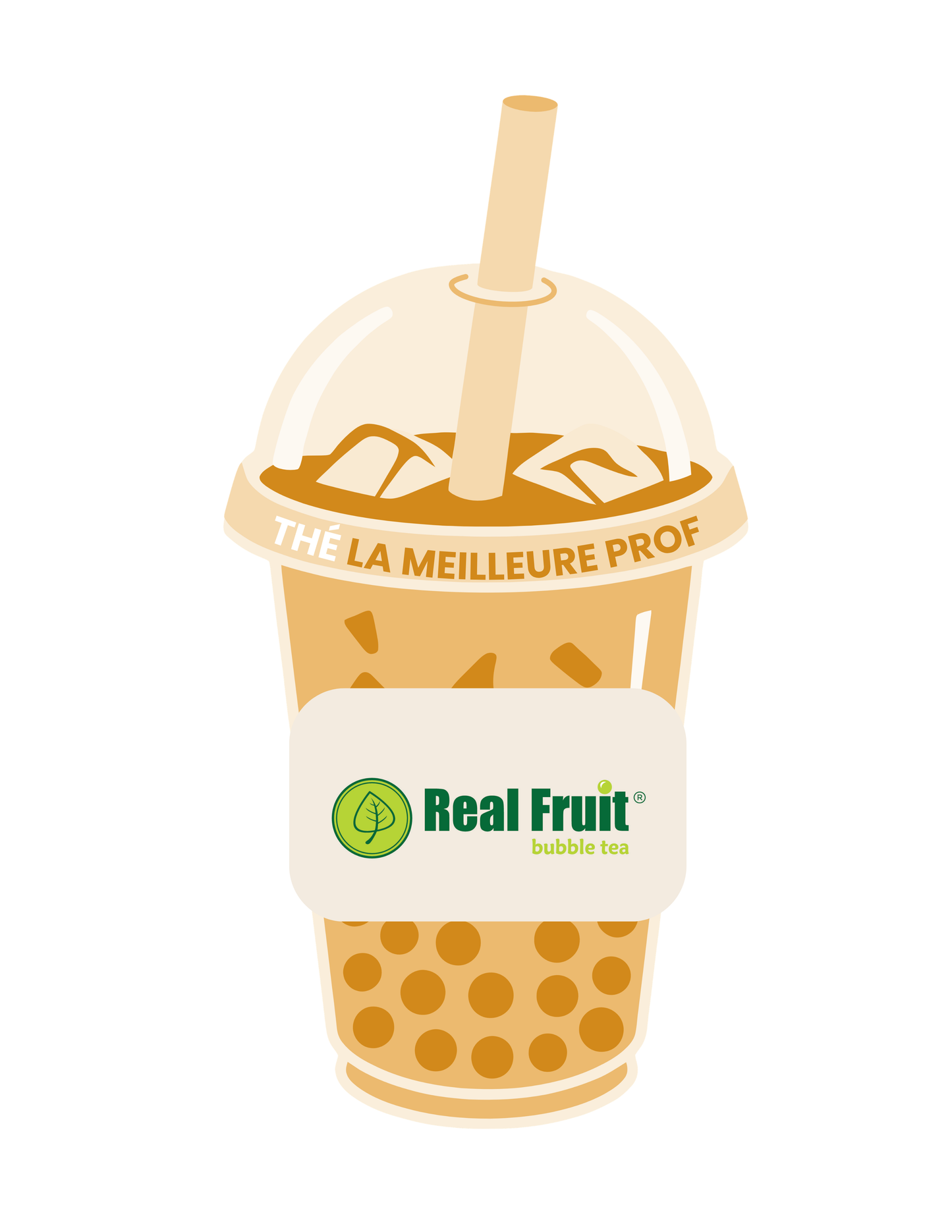 Carton de présentation pour carte cadeau - Bubble Tea (Rose ou Beige)