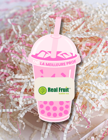 Carton de présentation pour carte cadeau - Bubble Tea (Rose ou Beige)