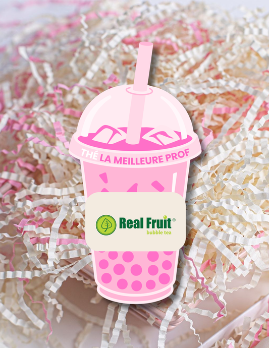 Carton de présentation pour carte cadeau - Bubble Tea (Rose ou Beige)