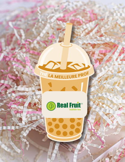 Carton de présentation pour carte cadeau - Bubble Tea (Rose ou Beige)