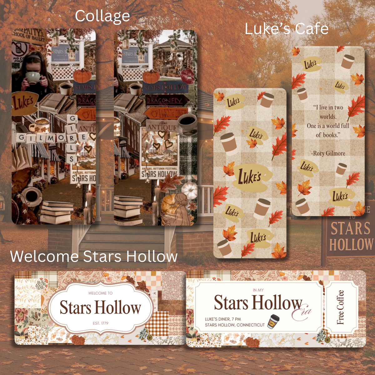 Bundle Gilmore Girls: 1 Signet & 2 Stickers