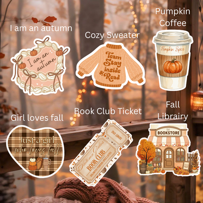 Bundle Cozy Automne: 1 Insert Kindle & 3 Stickers