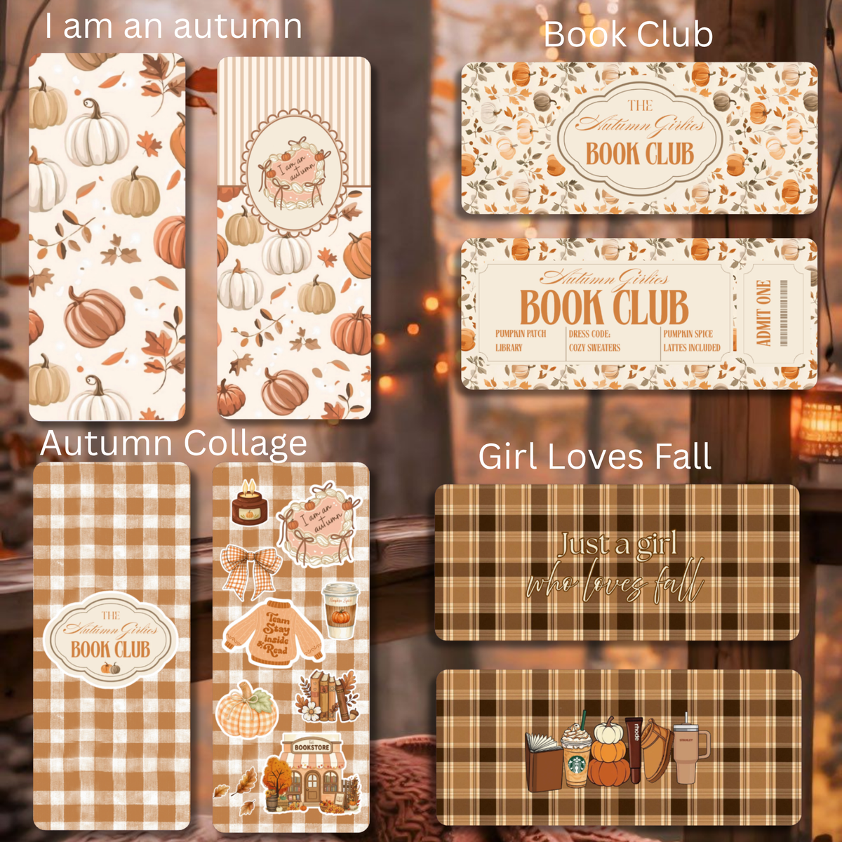 Bundle Cozy Automne: 1 Signet & 3 Stickers