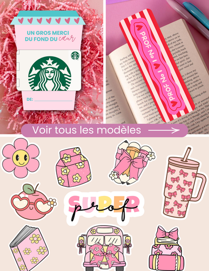 Ensemble cadeau - Trio Signet, Mini Stickers, Carton Présentation Carte Cadeau
