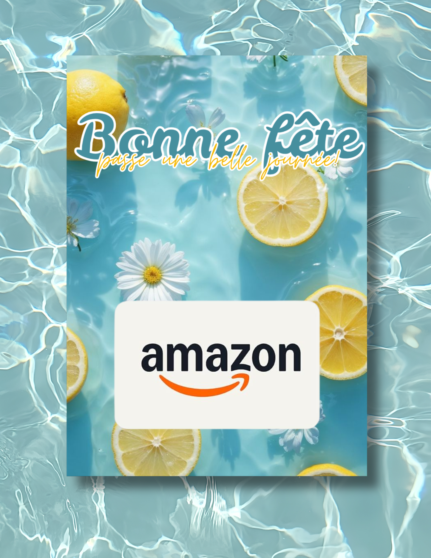 Carton de présentation carte cadeau – Citrons – Carte imprimée 5x7