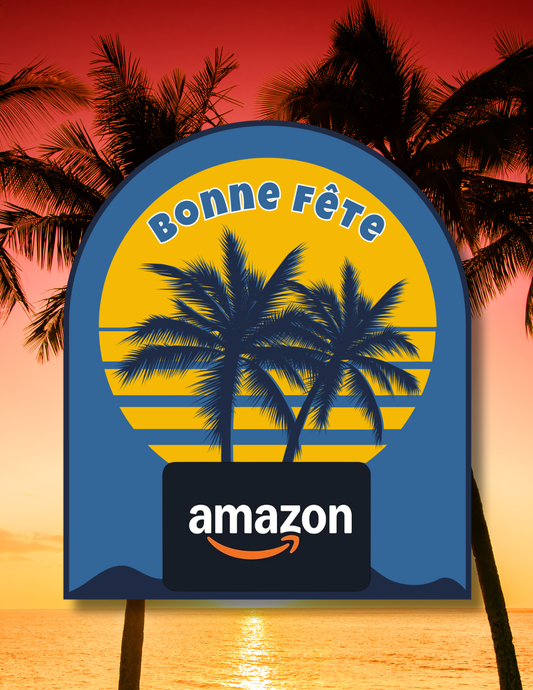 Gift card holder - Palm Trees - Printed Card 6x7