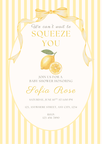Personalized Invitation - Dolce Kids Party - 5x7 Printed Card