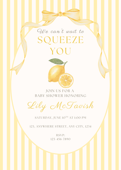Personalized Invitation - Dolce Kids Party - 5x7 Printed Card