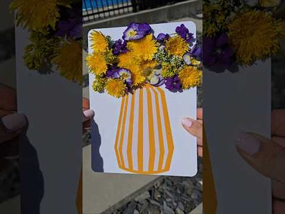 Chasse aux Fleurs - Vase Jaune