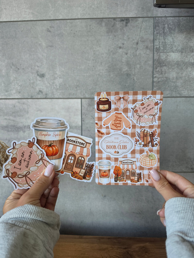 Cozy Autumn Bundle: 1 Kindle Insert & 3 Stickers