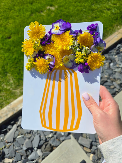 Chasse aux Fleurs - Vase Jaune