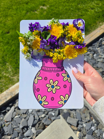 Chasse aux Fleurs - Vase Rose