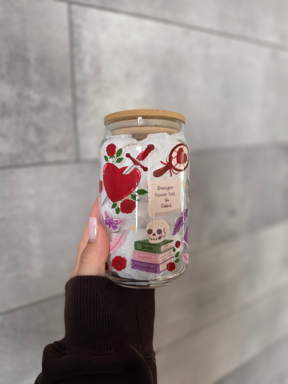 Tasse en verre 16oz - Dark Romance
