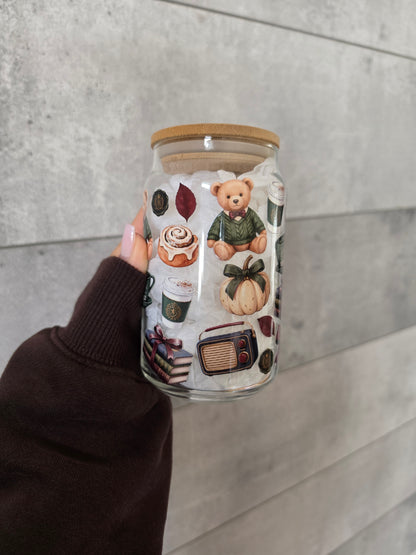 Tasse en verre 16oz - Automne au Ralph's Café