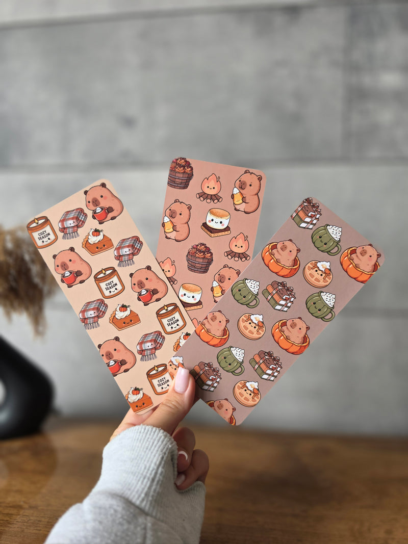 Bookmark - Autumn Capybara