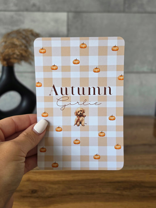 Insert Kindle - Automne Girlie - 6 Chiens au Choix