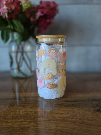 Tasse en verre 16oz - Girlie Cozy