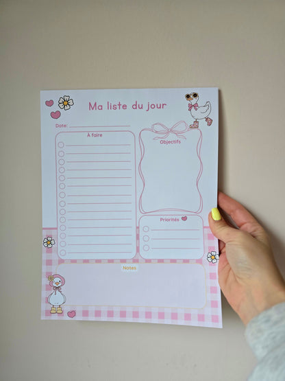 Ma Liste du Jour - Petite Oie Rosée