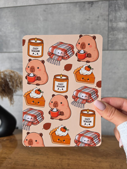 Insert Kindle - Capybara d'automne