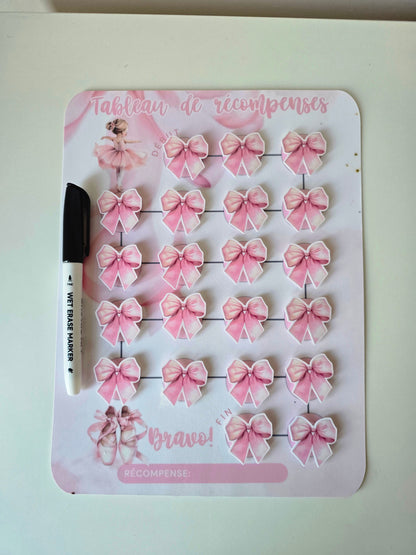 Tableau de récompenses – Ballerine (2 à 7 ans)