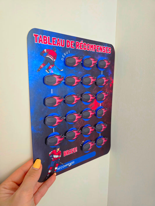 Tableau de récompenses – Fan de Hockey (2 à 7 ans)