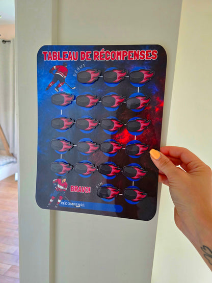 Tableau de récompenses – Fan de Hockey (2 à 7 ans)