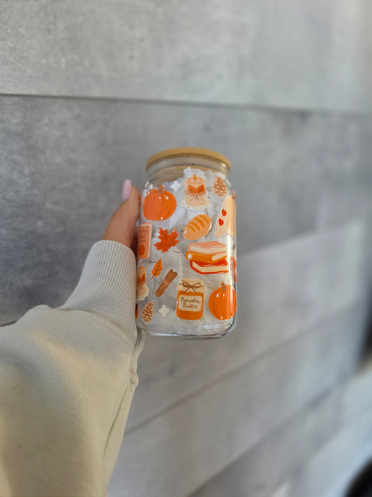 Tasse en verre 16oz - Pumpkin Spice