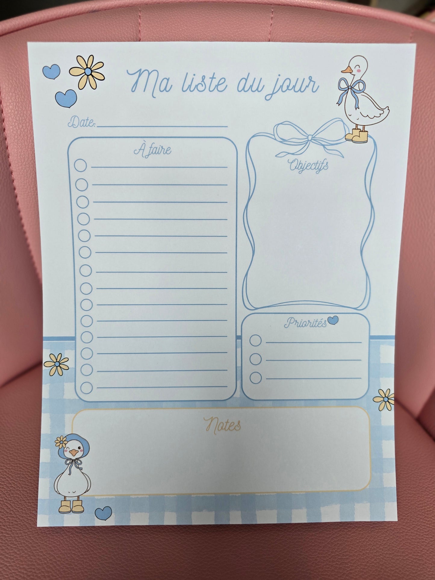 Ma Liste du Jour - Petite Oie Bleutée