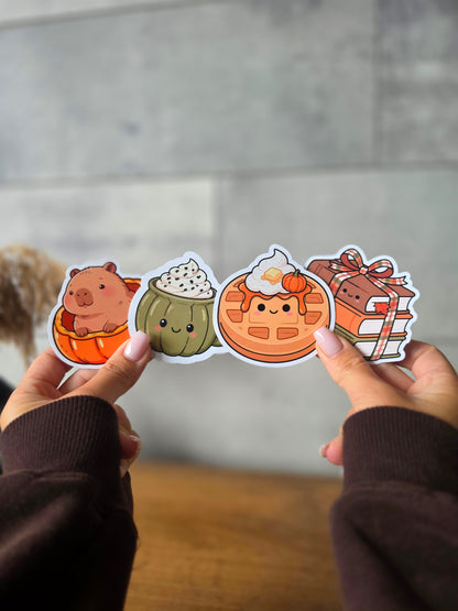 Stickers Collection Capybara Citrouille