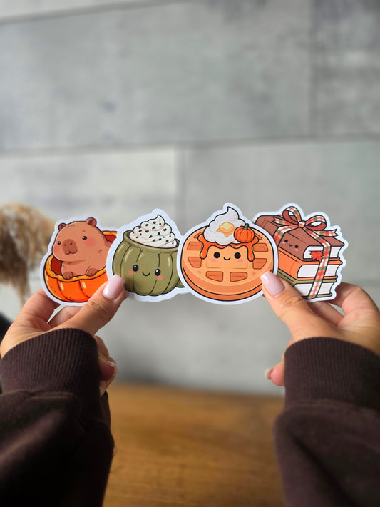 Stickers Collection Capybara Citrouille
